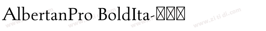 AlbertanPro BoldIta字体转换